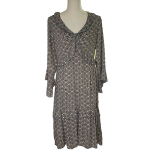 Hayden Los Angeles Sage Green & Small Floral High Low Dress Size M NWOT